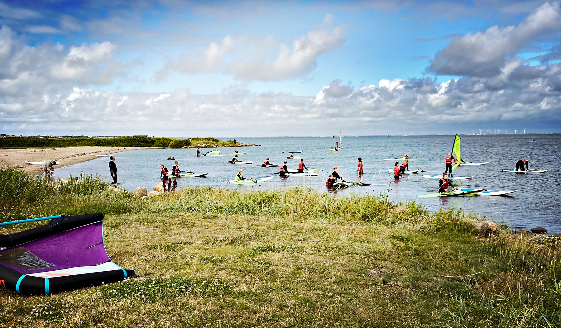 Surfen am Ringkobing Fjord
