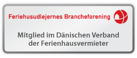 Mitglied im Dänischen Verband der Ferienhausvermieter - Feriehusudlejernes Brancheforening